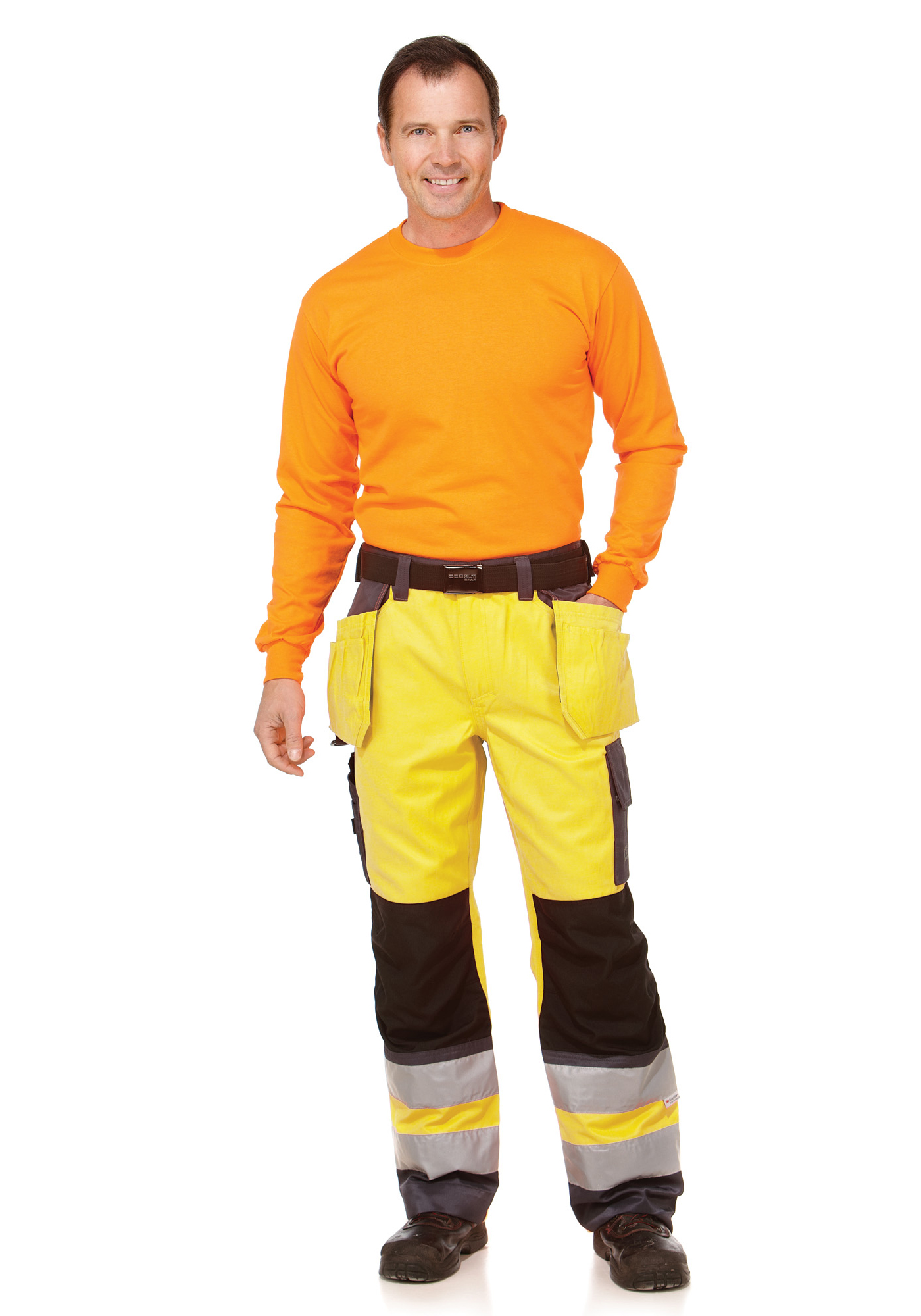 Carbon Hi-Vis tööpüksid ripptaskutega - Image 4