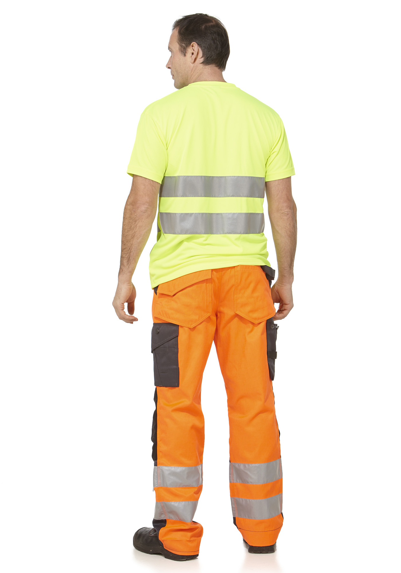 Neon Hi-Vis T-särk rinnataskuga - Image 2