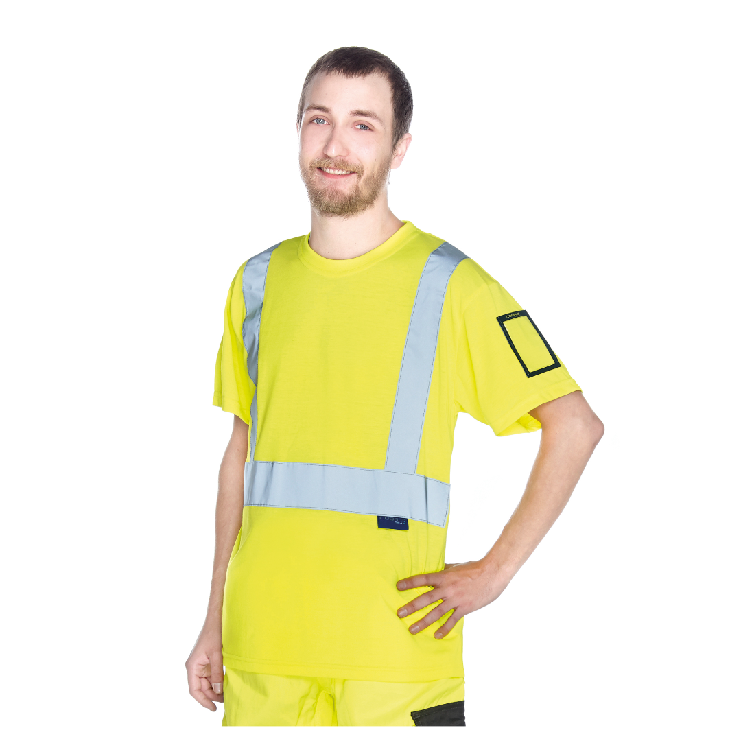 Neon 3 Hi-Vis T-särk ID-kaardi taskuga