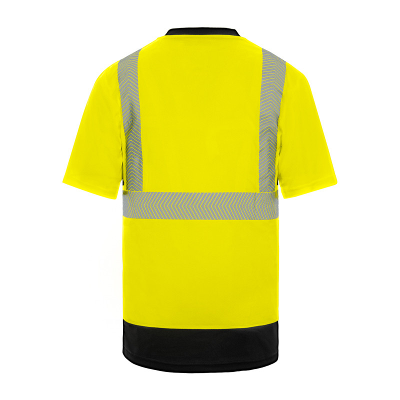Hi-vis töösärk HÉLIUM v-kaeluse ja UV-kaitsega - Image 2
